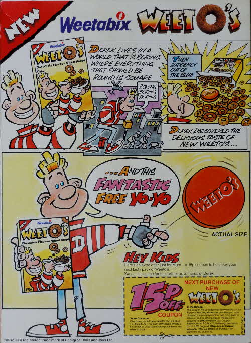 1987 Weetos Yoyo New