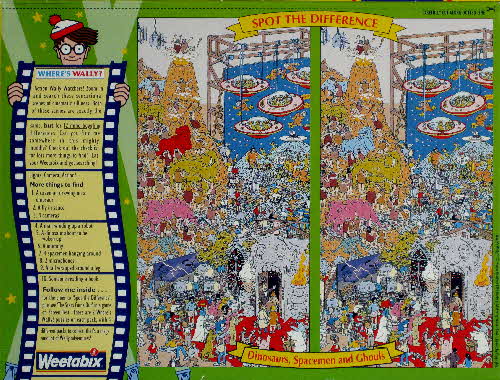 1994 Weetabix Wheres Wally  Action Dinosaurs Spacemen & Ghouls