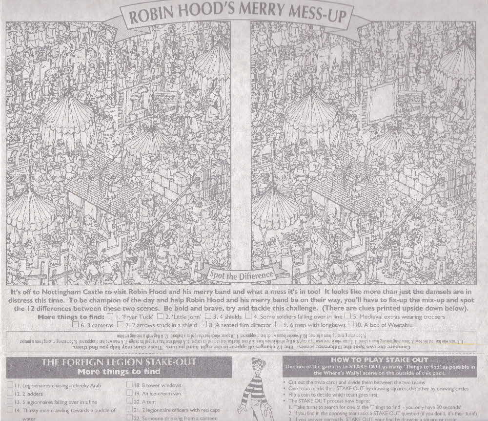 1994 Weetabix Wheres Wally  Action Foreign Legion inside (2)